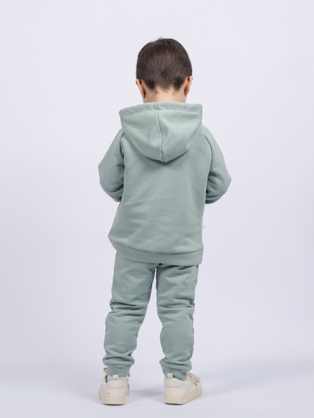 311-ОЛ. Свитшот с капюшоном + Штаны, хлопок 65%, 35% ПЭ, 3-х нитка ( без начеса) олива 122,128,134,140