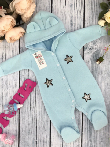 Купить оптом 218. Комбинезон ясельный, хлопок 65%, 35% ПЭ, футер с начёсом 62.68,74 в Светлограде